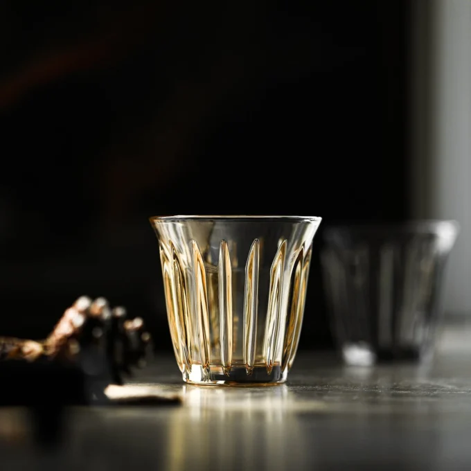 MHW-3BOMBER Wright Electroplated Glass Cup Brown (160/240/280ml)
