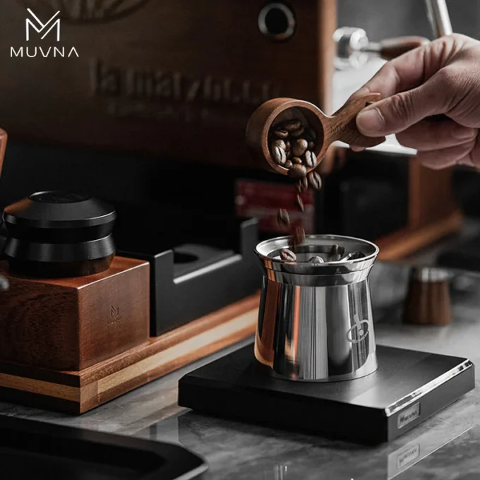 MUVNA Blind Shark Espresso Dosing Cup — 58mm Rotatable