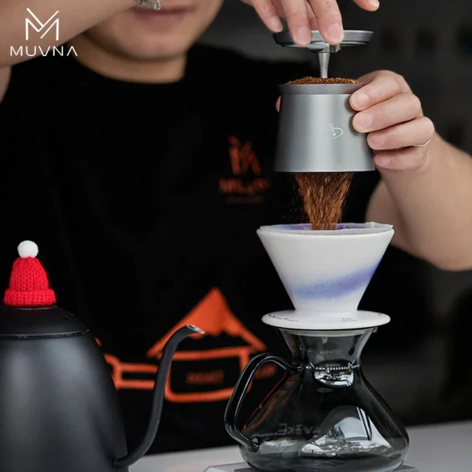 MUVNA Blind Shark Espresso Dosing Cup — 58mm Rotatable