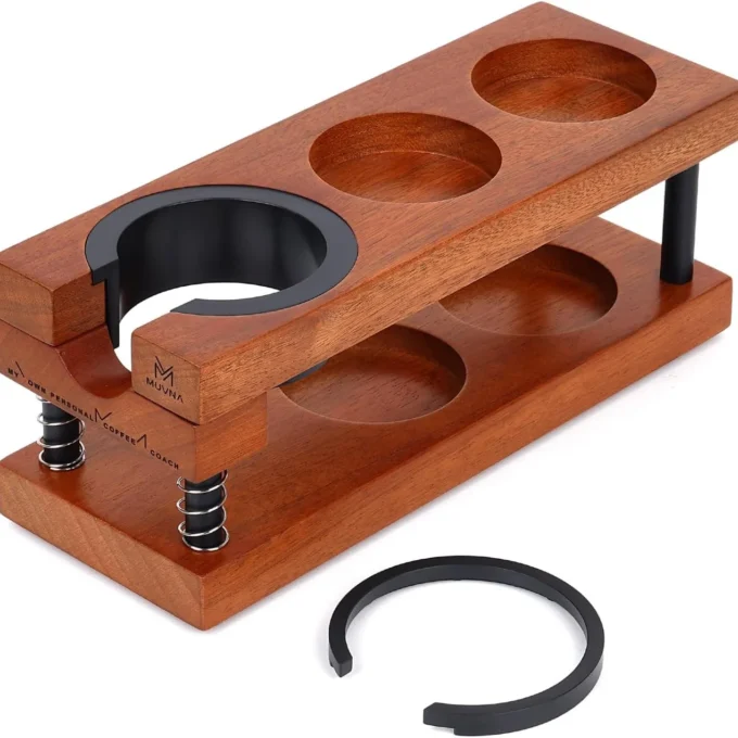 MUVNA Spring-Loaded Coffee Tamper Station Base