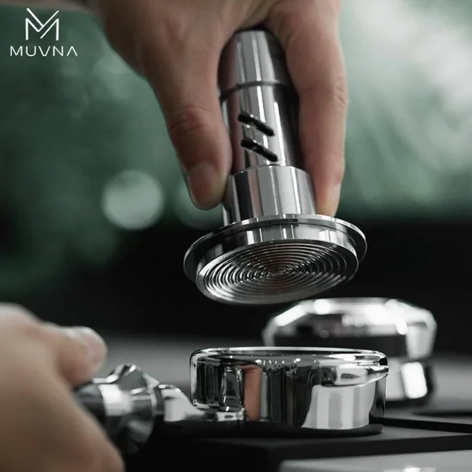 MUVNA V2 Calibrated Spring Espresso Tamper (51-58.35mm)