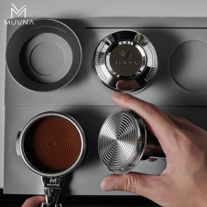 MUVNA V2 Calibrated Spring Espresso Tamper (51-58.35mm)