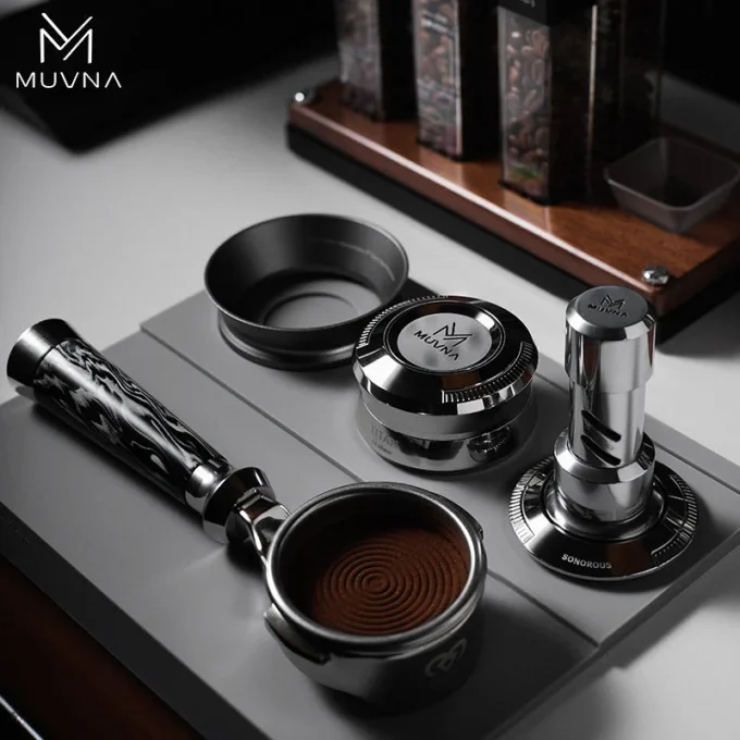 MUVNA V2 Calibrated Spring Espresso Tamper (51-58.35mm)
