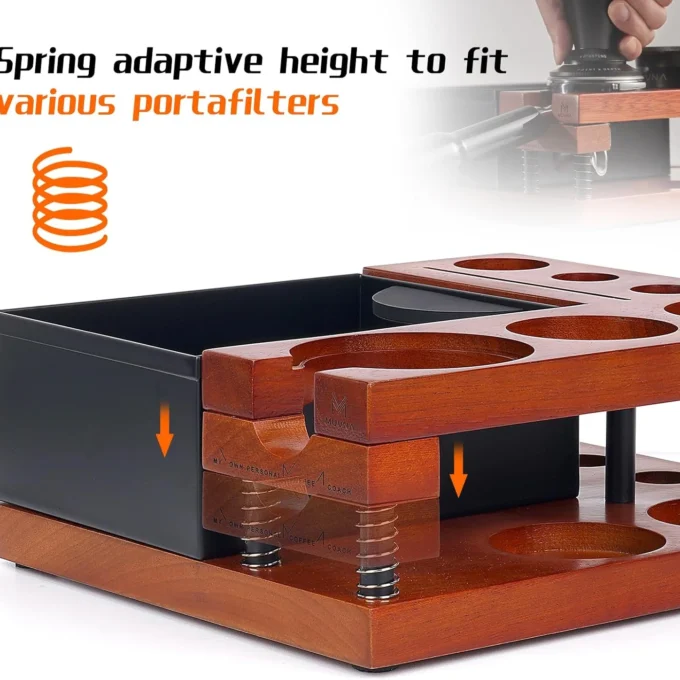 MUVNA Dual-Tier Espresso Coffee Organizer Box