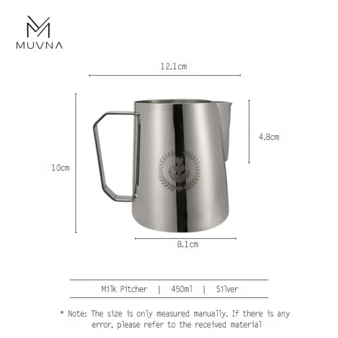 MUVNA Espresso Milk Frothing Pitcher (350/450/600ml)