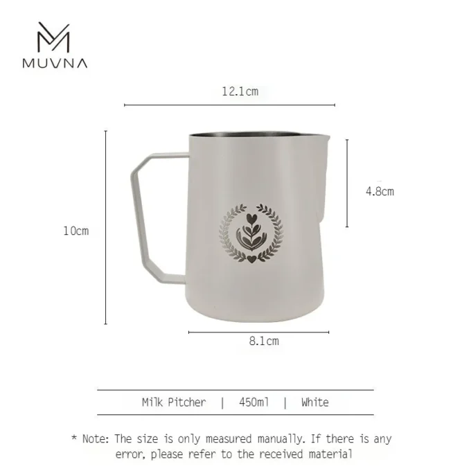 MUVNA Espresso Milk Frothing Pitcher (350/450/600ml)