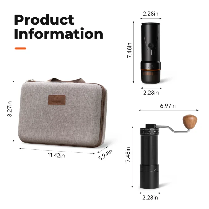 MUVNA Espresso Portable Coffee Machine (58mm Basket)
