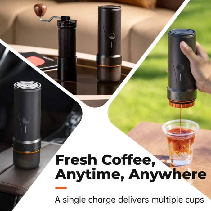 MUVNA Espresso Portable Coffee Machine (58mm Basket)