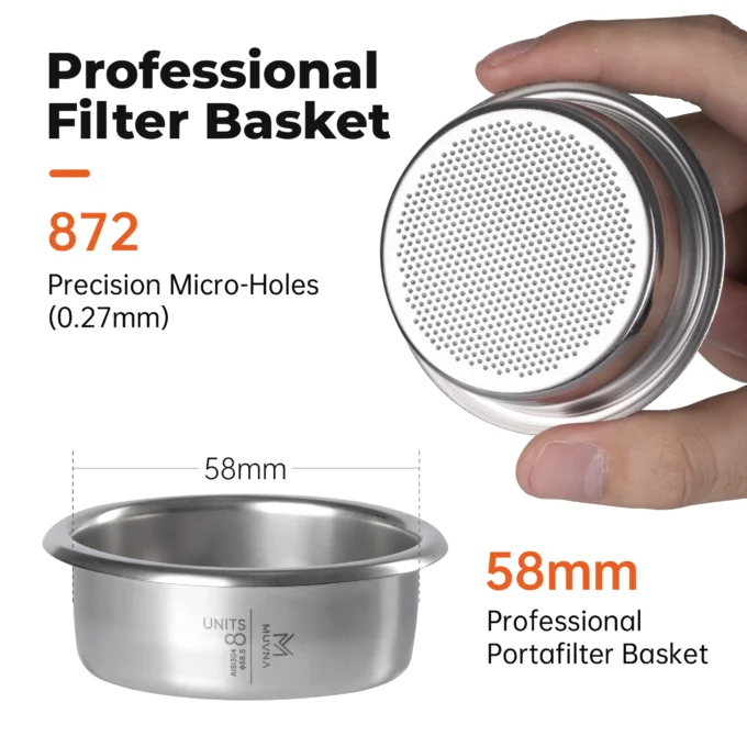 MUVNA Espresso Portable Coffee Machine (58mm Basket)