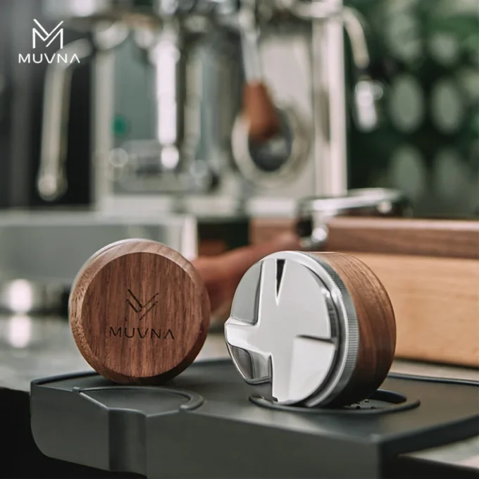 MUVNA Walnut Handle Espresso Distributor (51/53.3/58.5mm)