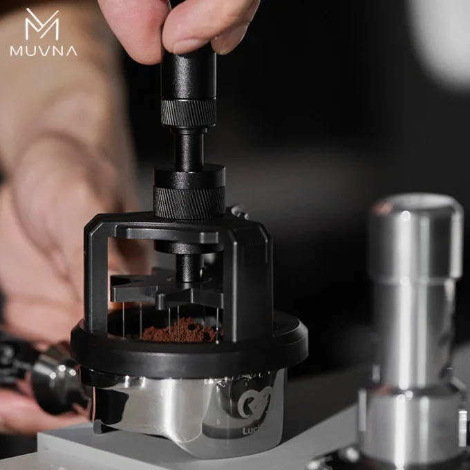 MUVNA Adjustable Espresso WDT Distribution Tool (51/53.3/58.5mm)