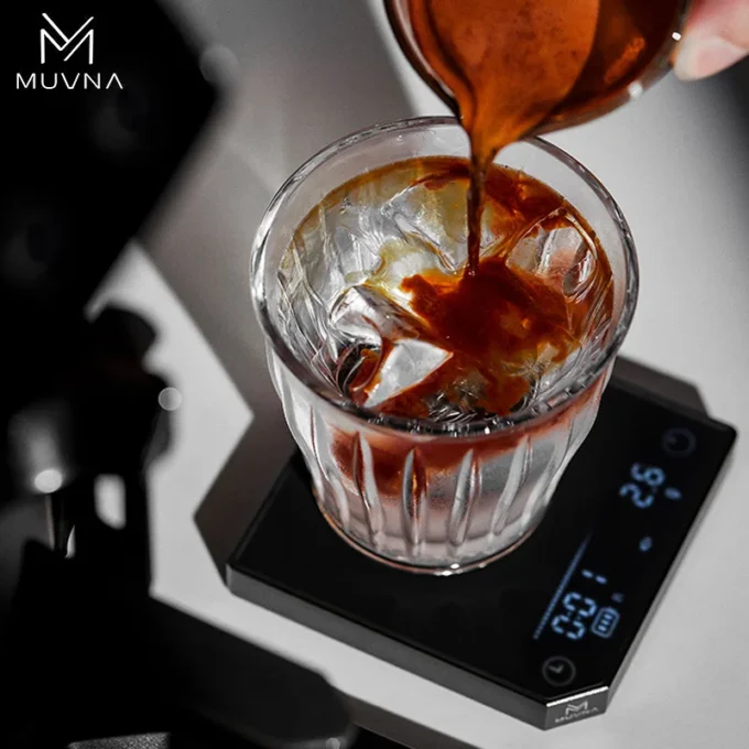 MUVNA Metal Smart Coffee Scale — Bluetooth Espresso Scale