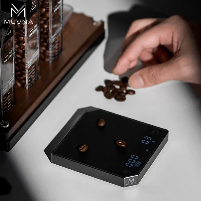 MUVNA Metal Smart Coffee Scale — Bluetooth Espresso Scale