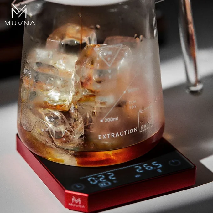 MUVNA Metal Smart Coffee Scale — Bluetooth Espresso Scale