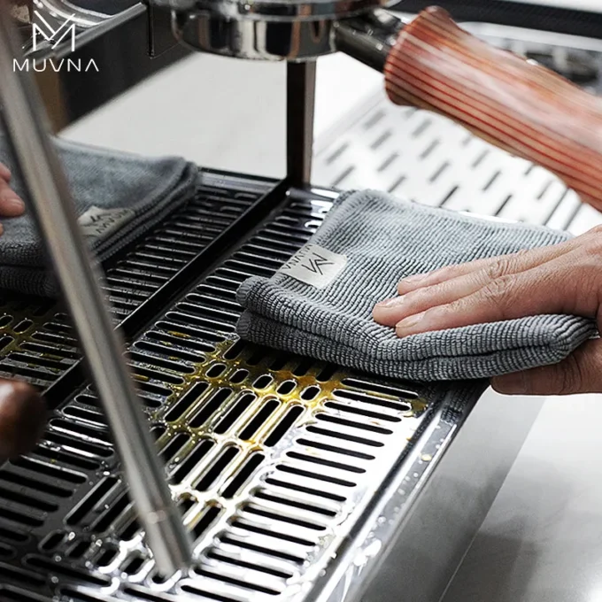 MUVNA Microfiber Barista Cloth Set — Espresso Cleaning Towels