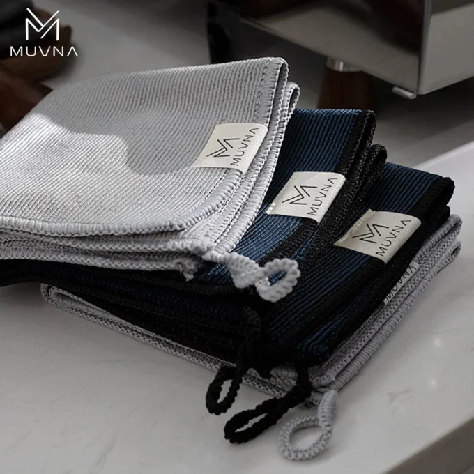 MUVNA Microfiber Barista Cloth Set — Espresso Cleaning Towels