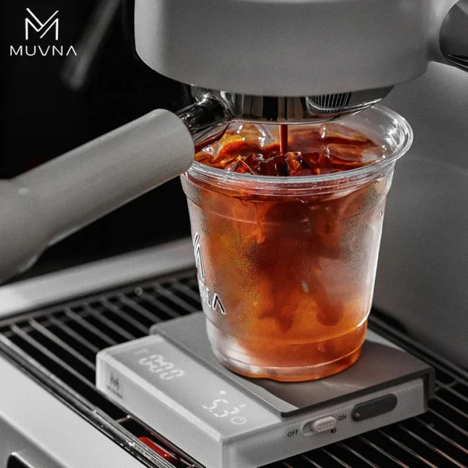MUVNA Prosecco Mini Coffee Scale — 0.1g Espresso Scale