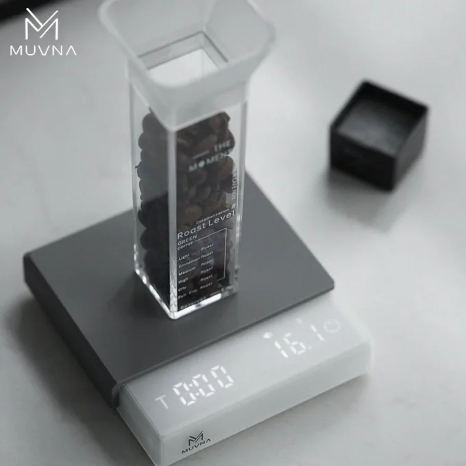 MUVNA Prosecco Mini Coffee Scale — 0.1g Espresso Scale