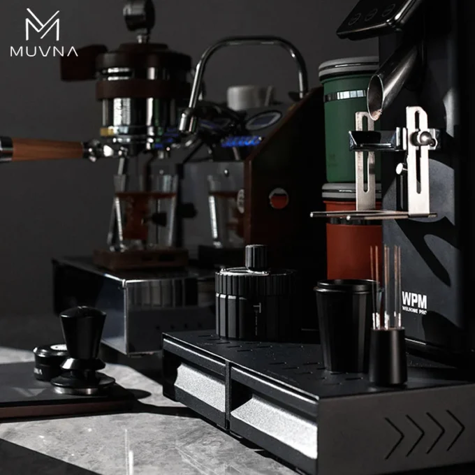 MUVNA Two Drawer Espresso Knock Box — Cracker Box