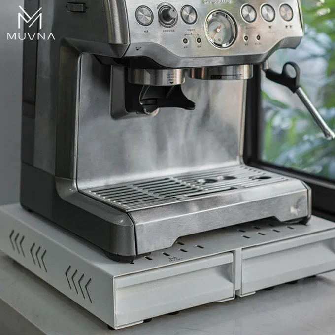 MUVNA Two Drawer Espresso Knock Box — Cracker Box