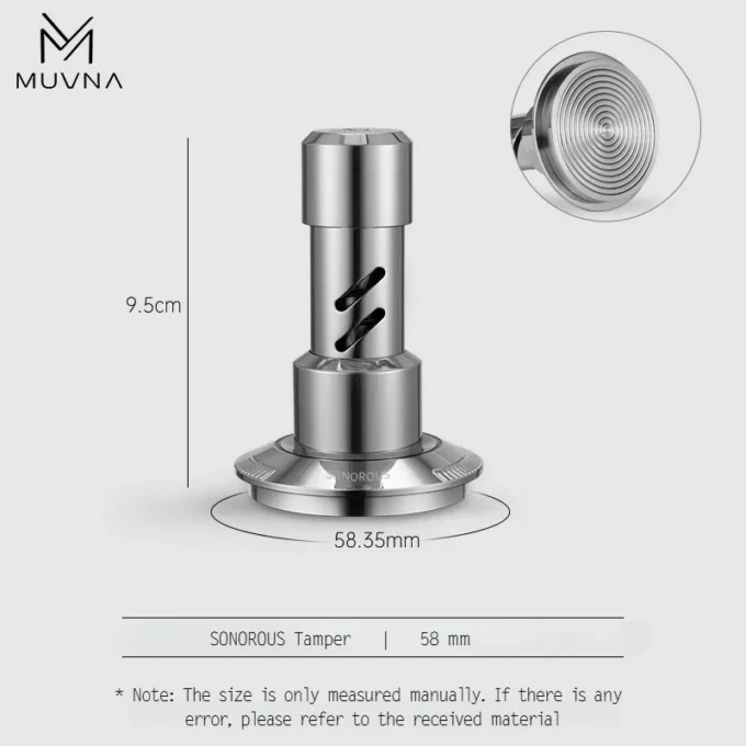 MUVNA V2 Espresso Tamper & Distributor (51/54/58mm)