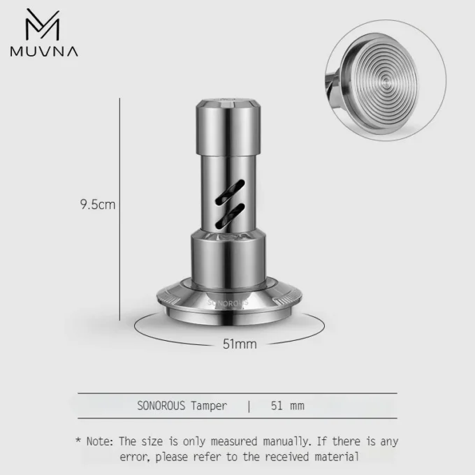 MUVNA V2 Espresso Tamper & Distributor (51/54/58mm)