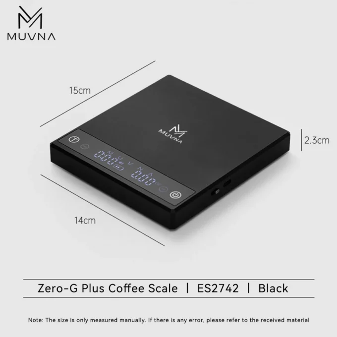 MUVNA Zero G PLUS Coffee Scale — CNC Metal Espresso Scale