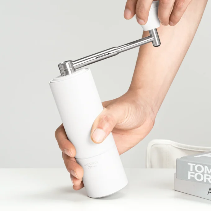 Timemore Chestnut C3s Hand Grinder — Stone White