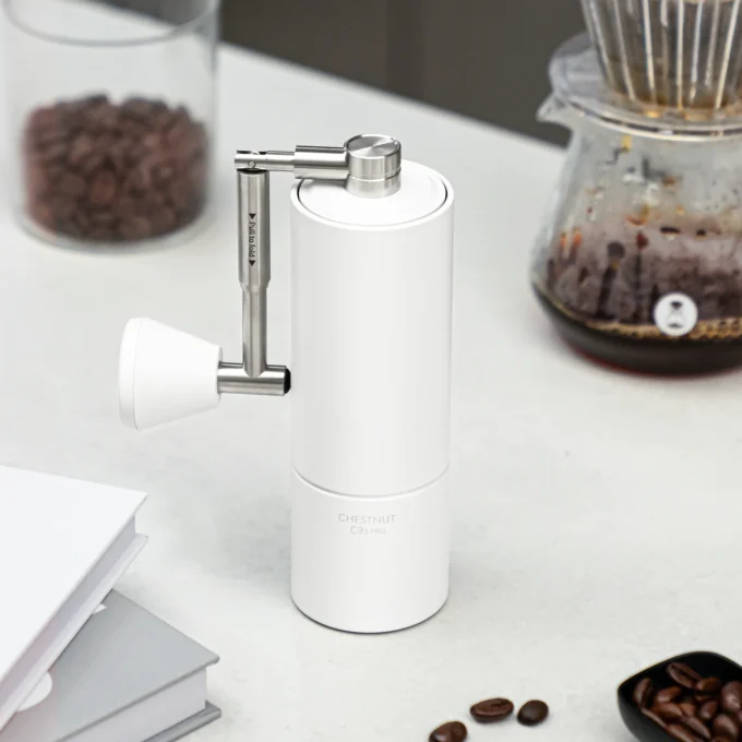 Timemore Chestnut C3s Hand Grinder — Stone White
