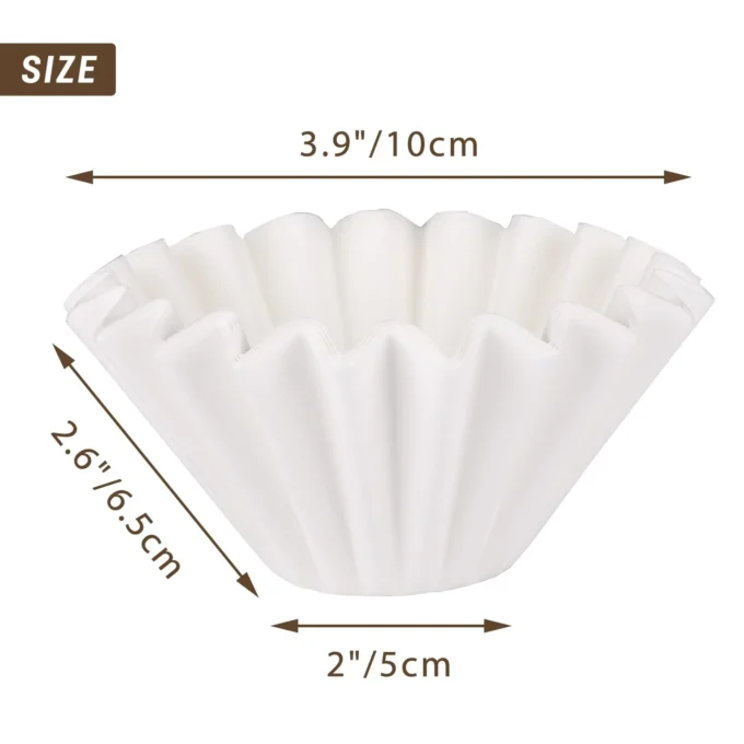 ZeroHero 1-4 Cup White Coffee Filter Papers — Flat Bottom