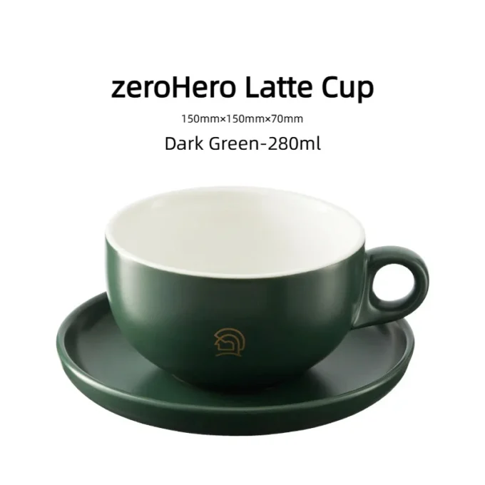 ZeroHero 280ml Ceramic Latte Cup with C-Handle