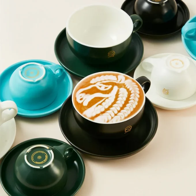 ZeroHero 280ml Ceramic Latte Cup with C-Handle