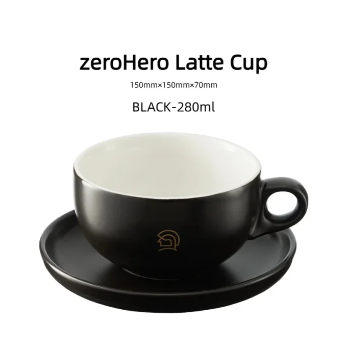 Zerohero 280ml Ceramic Latte Cup Professional Barista Art Cu