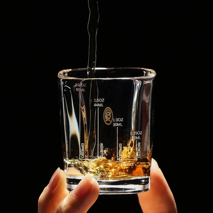 ZeroHero Espresso Shot Glass — Graduated Ounce & ML Cup