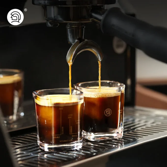 ZeroHero Espresso Shot Glass — Graduated Ounce & ML Cup