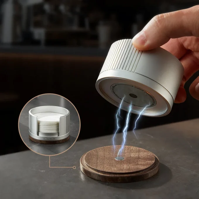 ZeroHero Espresso Paper Filter Dock — Puck Filter Holder