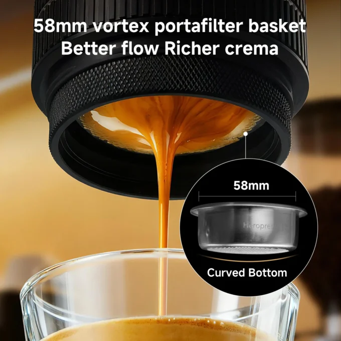 ZeroHero Heropresso Pro 58mm Portable Espresso Machine