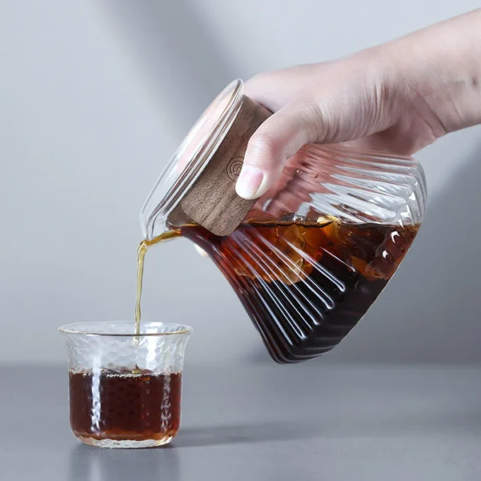ZeroHero Melody Glass Coffee Server — 450ml Fluted Carafe