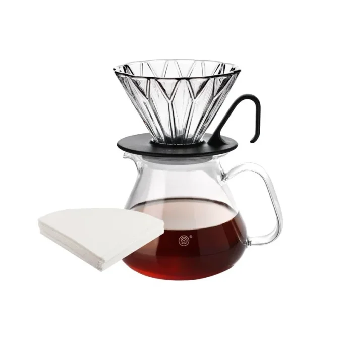 Zerohero Original Glass Pour Over Set V60 Style Dripper 1 2 1 1