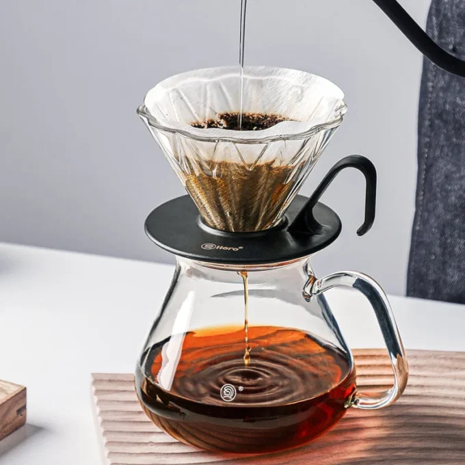 ZeroHero Original Glass Pour Over Set — V60 Dripper & Server