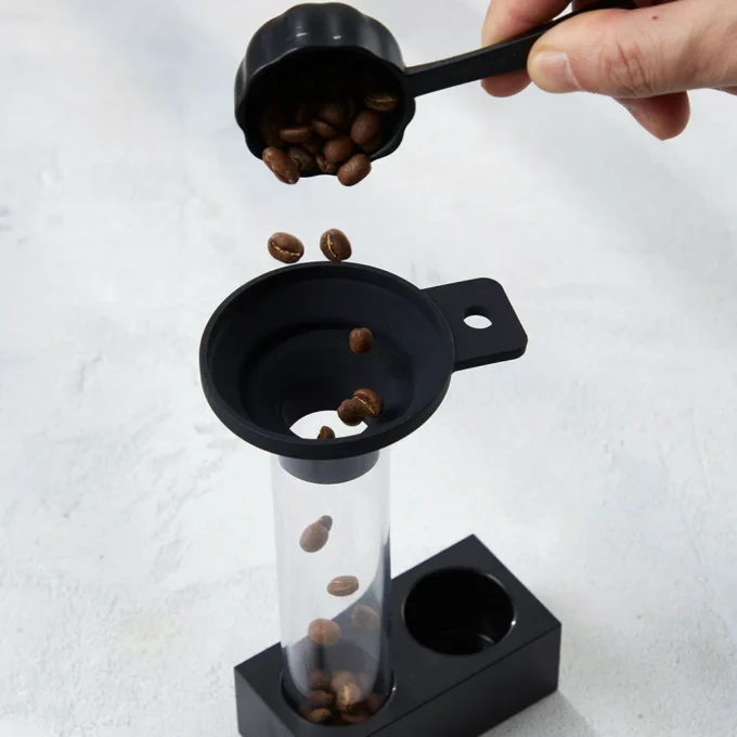 ZeroHero Single Dose Bean Cellar Tubes with Funnel & Rack