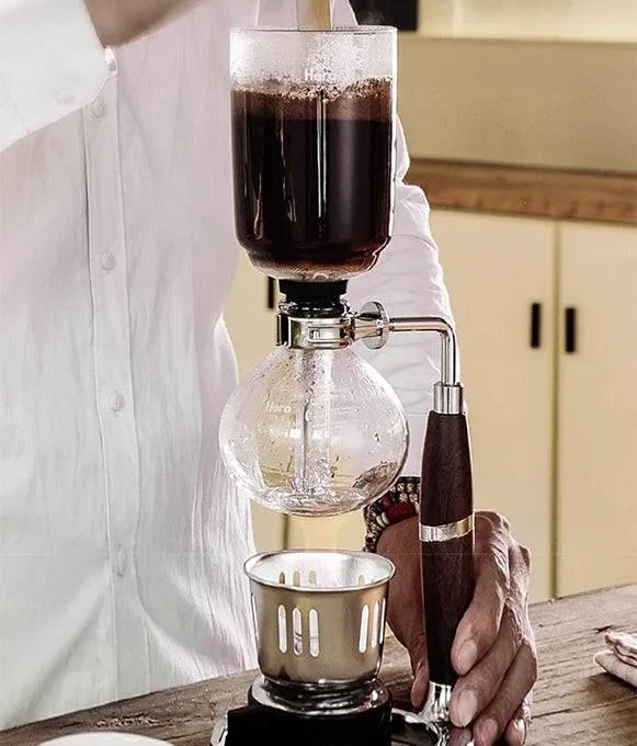 ZeroHero Syphon Coffee Pot 3.0 with Walnut Handle