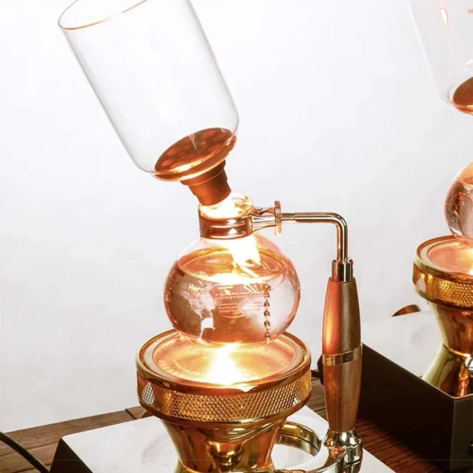ZeroHero Syphon Coffee Pot 3.0 with Walnut Handle