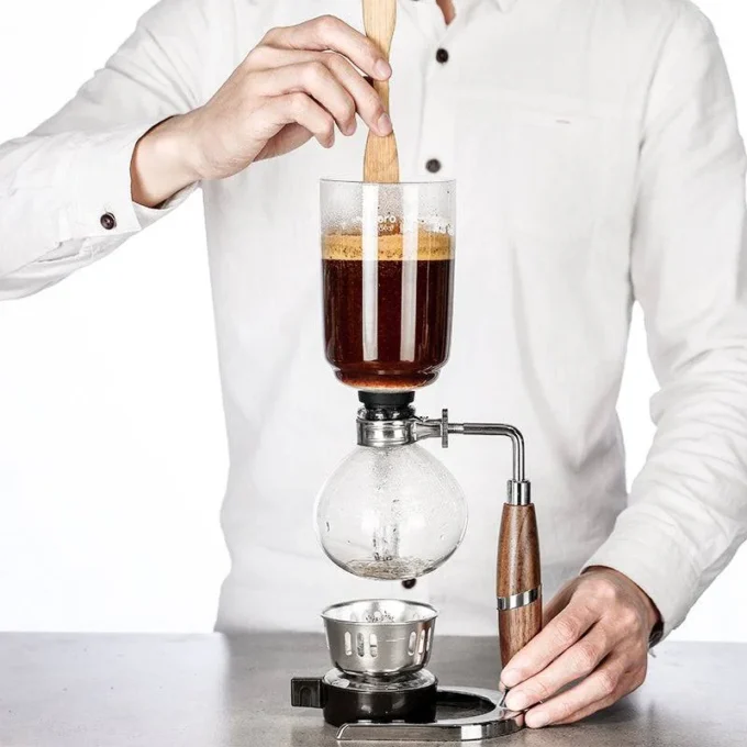 ZeroHero Syphon Coffee Pot 3.0 with Walnut Handle