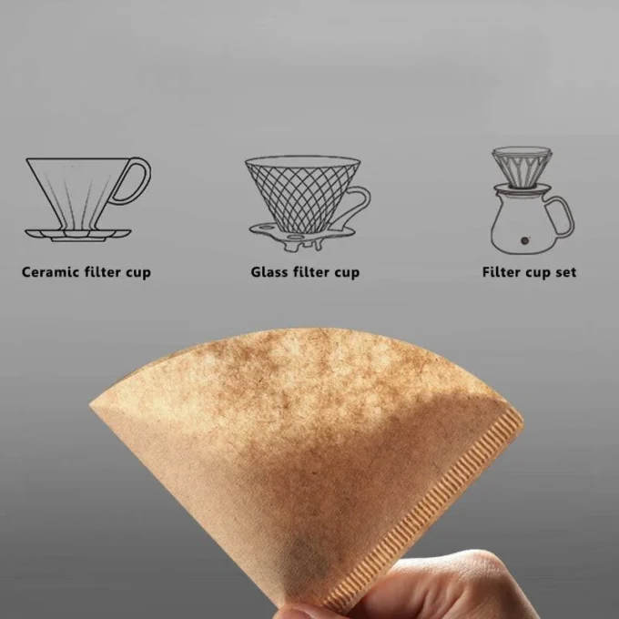 ZeroHero V01 Pour Over Coffee Filters (100/500/1000 pcs)