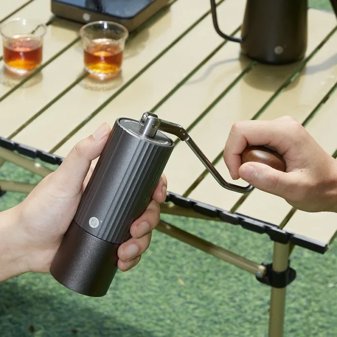 ZeroHero Z3 X-Fold Manual Coffee Grinder — Foldable Handle